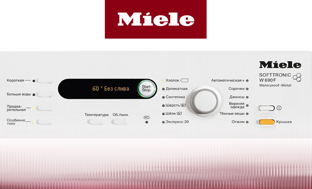 Обзор стиральной машины Miele W690 F WPM